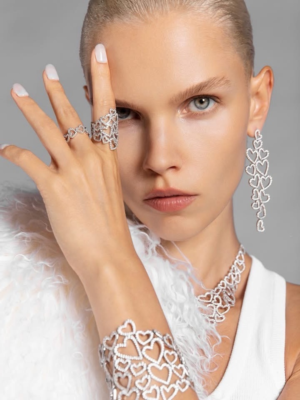 APM Monaco Open Heart Earrings